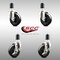 Service Caster 4 Inch 316SS Soft Rubber Swivel 1-5/8 Inch Expanding Stem Caster Brake SCC, 2PK SCC-SS316EX20S414-SRS-2-TLB-2-158 - alternate 3